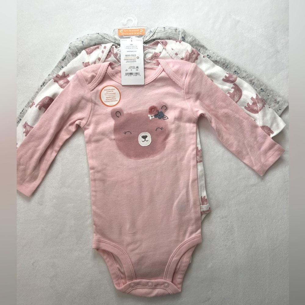 Carter’s Long Sleeve 3 Pack Onesies
